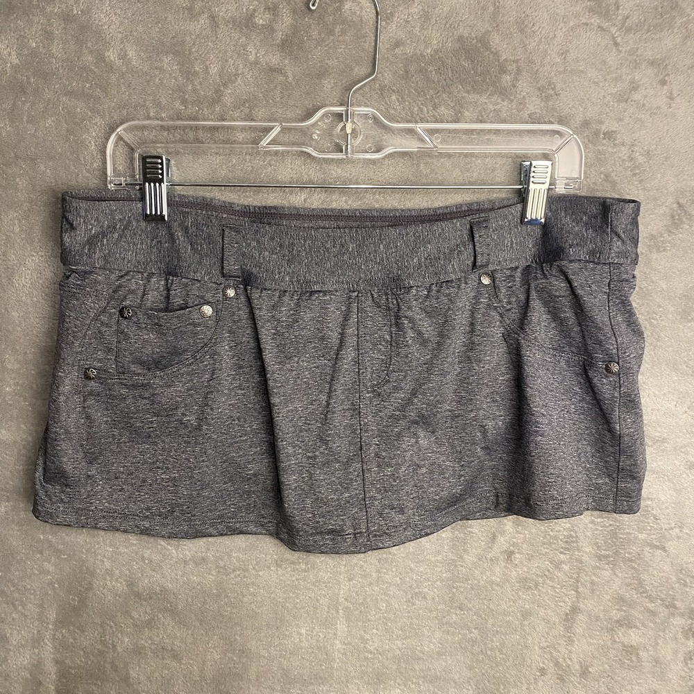 Athleta Women's Skort Large Gray Pockets Casual Activewear
